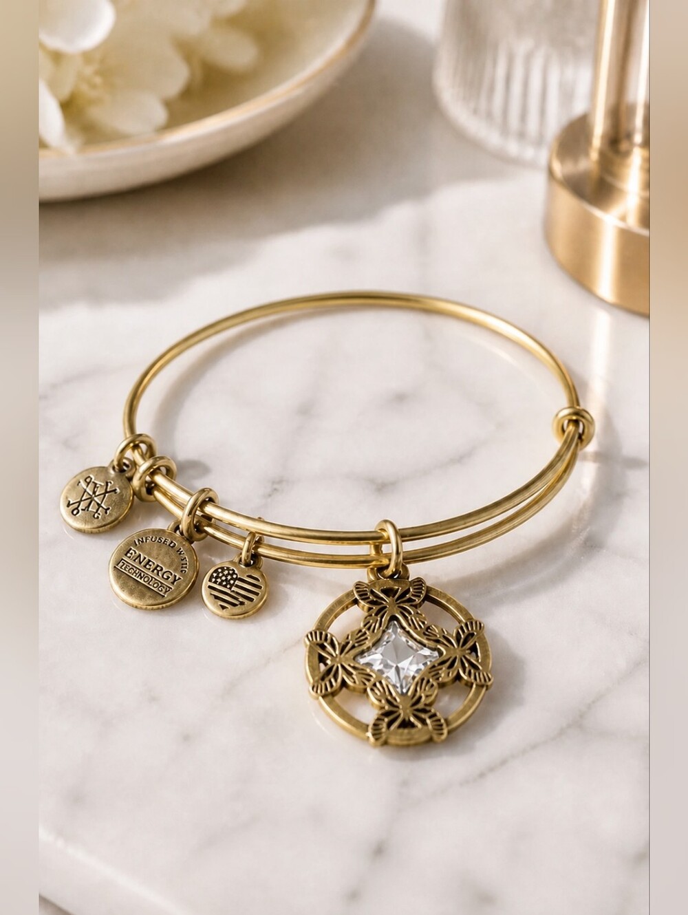 ALEX AND ANI Wings Of Change Charm Bracelet NWT